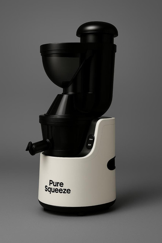 Pure Squeeze PURE 4545 Sorbet 300 W Juicer(Cold Press Slow Juicer With Sorbet | 2 Jars | White)