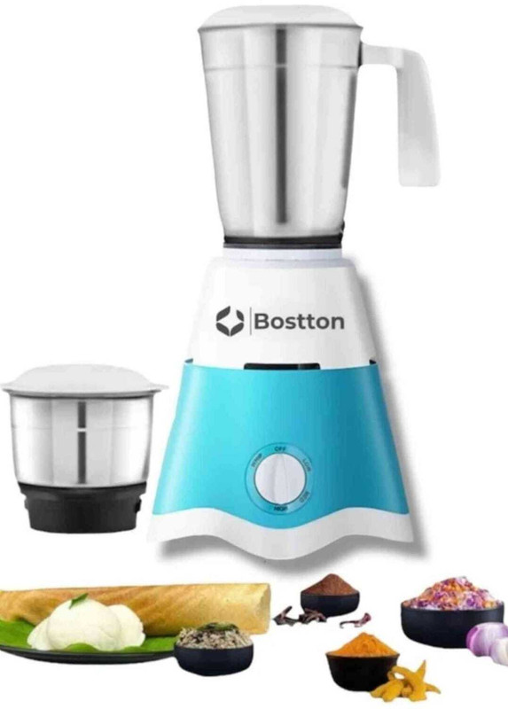 Bostton 750 Watt Copper Winded Motor 750 W Mixer Grinder(Star Power Pro | 2 Jars | Multicolor)