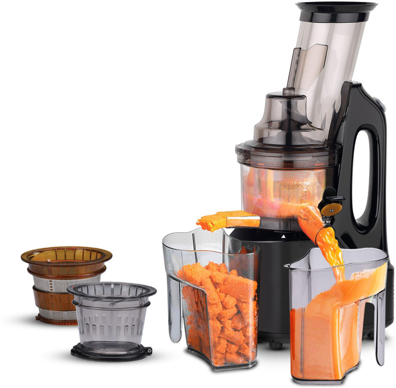 AGARO Royal 240 W Juicer(Royal Slow Juicer, Professional Cold Press Whole Slow Juicer , | 2 Jars | Black)