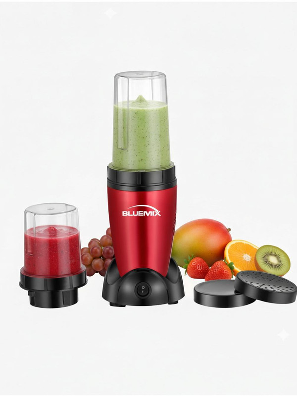 Bluemix PRO Nutri Blender 500 W Mixer Grinder(Nutri Blender | 2 Jars | Cherry Red)