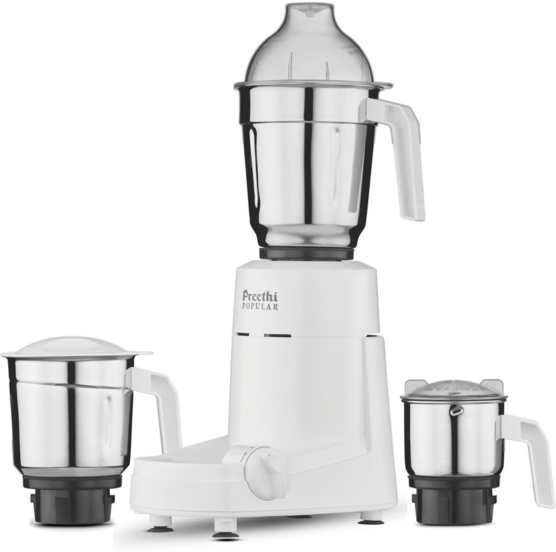 Preethi Popular 750 W Mixer Grinder(-142 _ | 3 Jars | White)