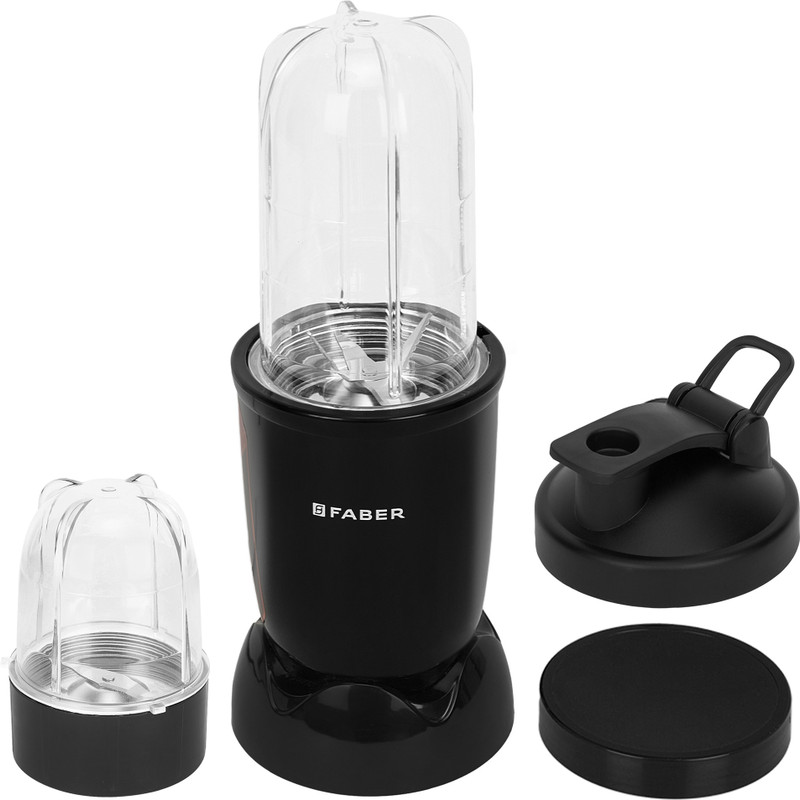 FABER FSB 400 W Juicer Mixer Grinder(SPORTZ BLENDER FSB 2 in 1 Nutrifit Nero | 2 Jars | Black)