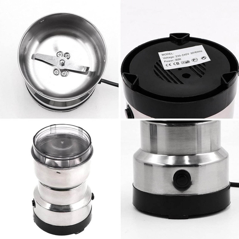 Sedoka design Electric Household Grinder Juicer Mixer Grinder W 250 W Mixer Grinder(By Nima japan 250 W,22000 RPM Mini Stainless Steel Spice Nuts Grainder Kitchen | 1 Jar | Silver 225)