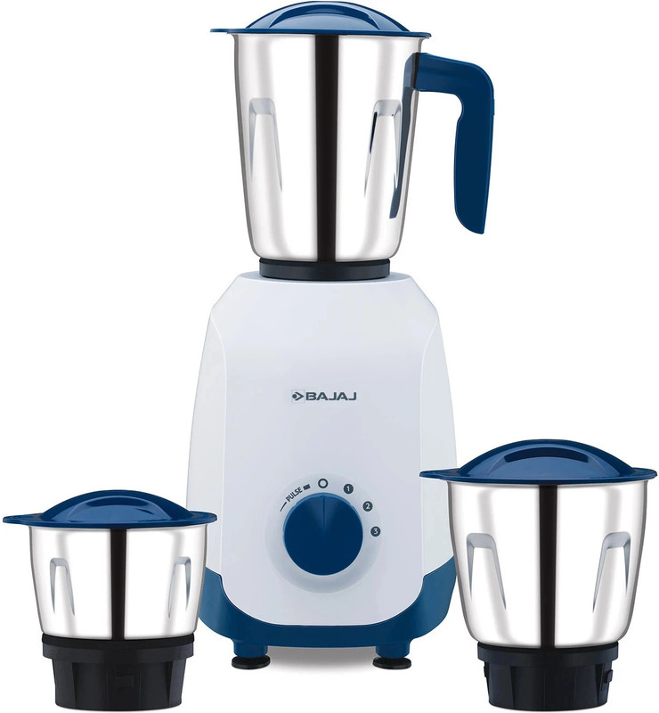 BAJAJ Ninja Series 500 W Mixer Grinder(GRACE 500W 410667 | 3 Jars | Blue)