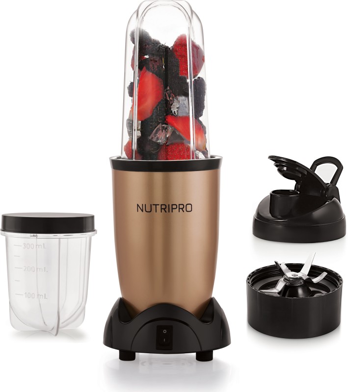 NutriPro Blender 500 W Juicer Mixer Grinder(Nutri | 2 Jars | Gold)