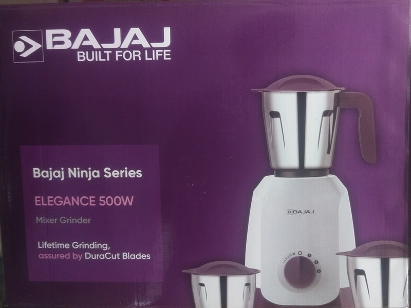 Compare BAJAJ Ninja series elegance purple mixer grinder 500w Mixer