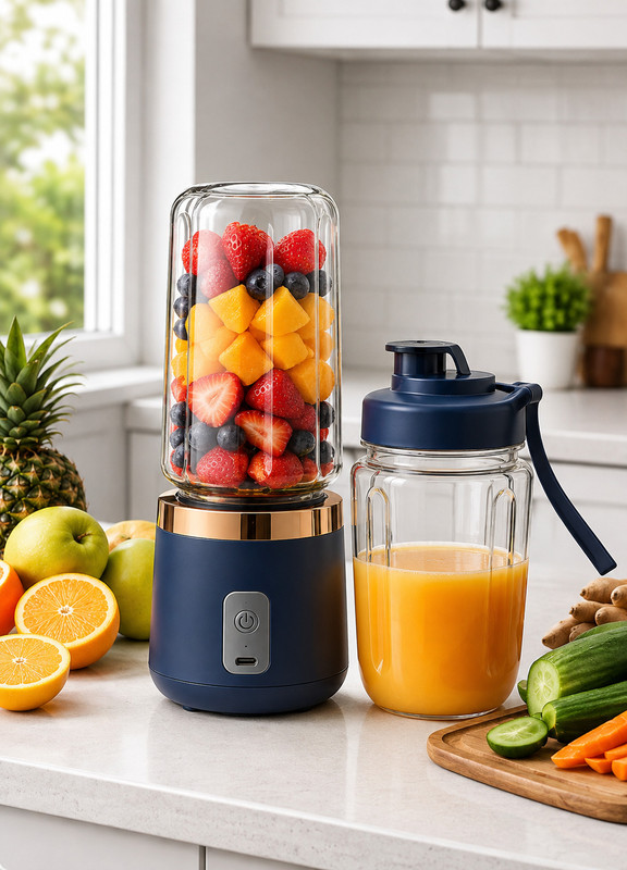 NutriPro MIXER_JUICER_05 50 W Juicer Mixer Grinder(PORTABLE_JUICER_MIXER_A | 1 Jar | Multicolor)