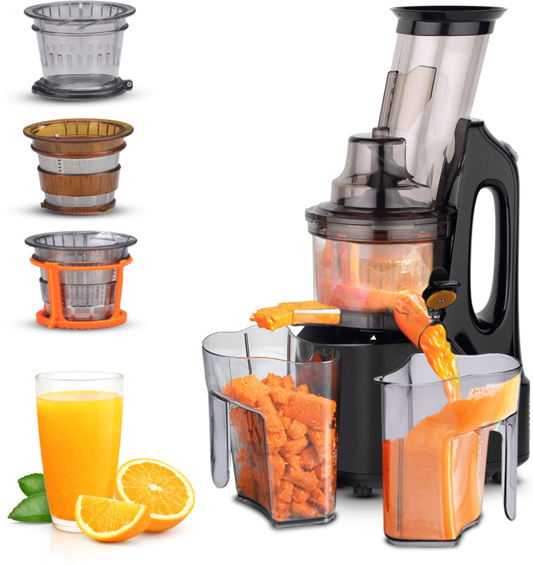 AGARO Royal 240 W Juicer(Royal Slow Juicer, Professional Cold Press Whole Slow Juicer , | 2 Jars | Black)