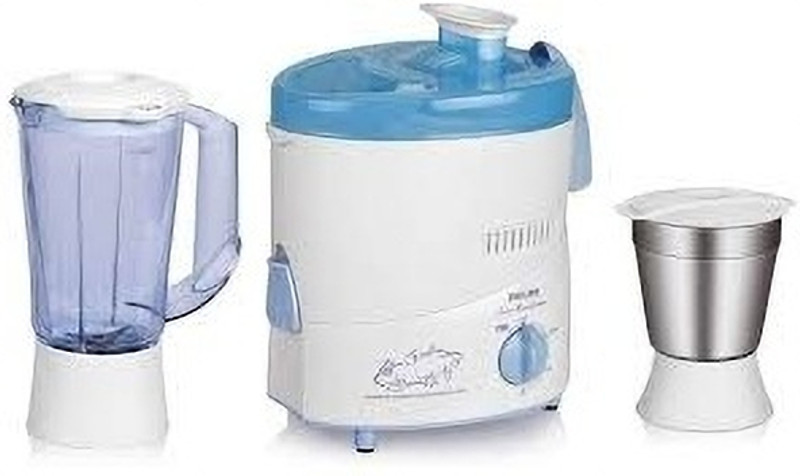PHILIPS HL1631 500 W Juicer Mixer Grinder(HL1631 | 2 Jars | White with Blue accents)
