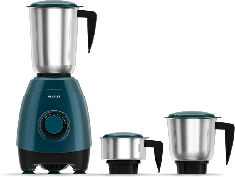 HAVELLS ESO 750 W Mixer Grinder(GHFMGELG075 | 3 Jars | Green)