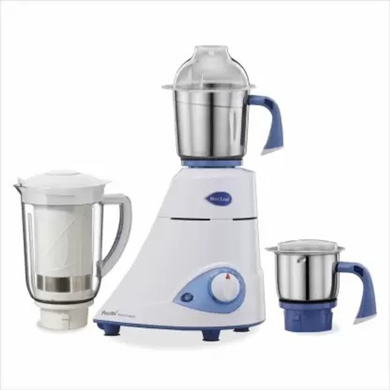 Preethi Platinum select MG226 Blue Leaf 750 Mixer Grinder (3 Jars, White)#JustHere 750 Mixer Grinder (3 Jars, White)