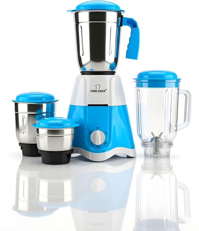 HOME SAVER OceanEdge 750 W Mixer Grinder(Edge | 4 Jars | Sky Blue, White)
