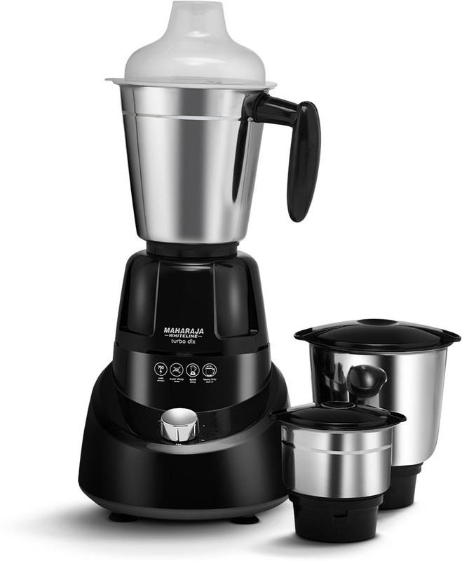MAHARAJA WHITELINE Turbo DLX 750 W Mixer Grinder(MX-209 _ | 3 Jars | Black)