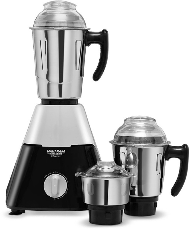 MAHARAJA WHITELINE Infinimax HD 1000 W Mixer Grinder(MX-226 _ | 3 Jars | Black, Grey)