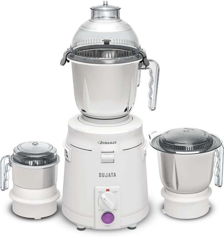 SUJATA SUPERMIX 900 W Juicer Mixer Grinder(SUPERMIX WHITE | 3 Jars | White)