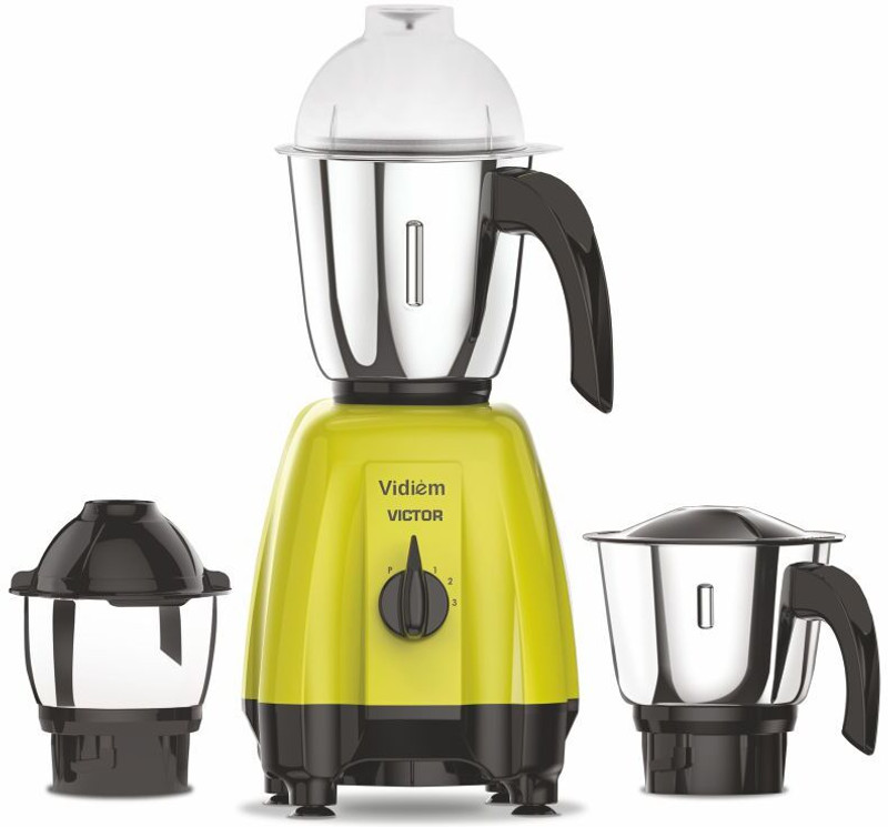 Vidiem Victor (Green) 600 W 3 Jar 600 W Mixer Grinder(MG 711 A | 3 Jars | Green)