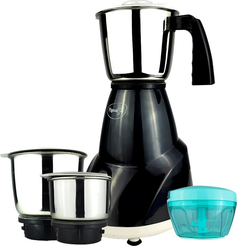 Pigeon Gusto Plus 550 W Mixer Grinder(14779 | 3 Jars | Black)