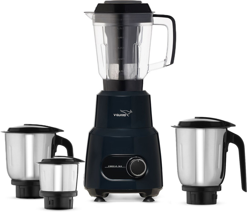 V-Guard Precia NX 750 W Mixer Grinder(Precia NX | 4 Jars | Ocean Blue)
