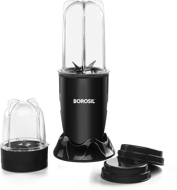 BOROSIL PB31 400 W Juicer Mixer Grinder(Nutri Fresh PB31 Portable Blender / Mixer | 2 Jars | Black)