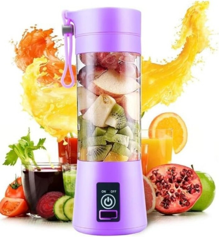 ons Rechargeable Portable Electric Mini USB Juicer Bottle Blender Shaker@4 25 W Juicer Mixer Grinder(Portable juicer for smoothies,shakes, juices | 1 Jar | Multicolor)