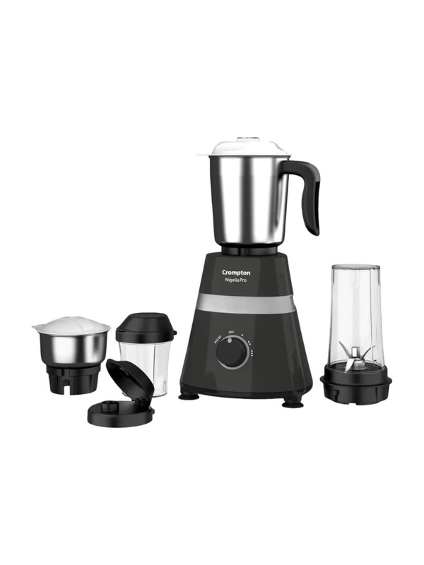 Crompton LIFE ACTIVE SERIES NIGELLA PRO 500 W Mixer Grinder(ACGM-NIGELLA PRO | 4 Jars | Black)