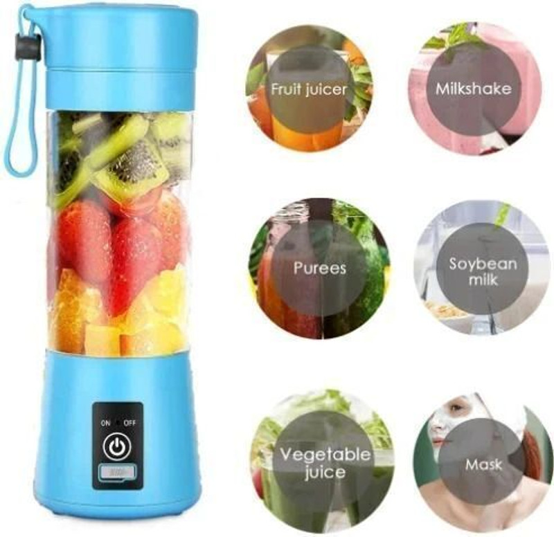 Ganesh store Pro Fruit Juicer 200 W Juicer Mixer Grinder(AK_880A_RECHARGEABLE PORTABLE USB JUICER BOTTLE SLECTRIC MIXER BLENDER GRINDER | 1 Jar | Multicolor)