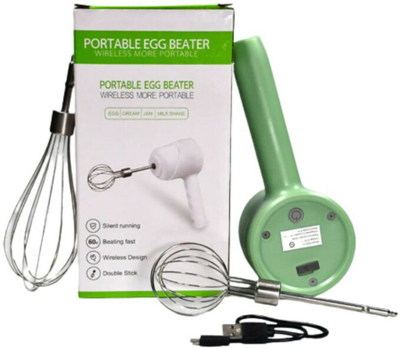 TechKing 1200 W Multicolor Hand Blender(WIRELESS HAND MIXER, CHARGING HANDHELD 2PC PORTABLE WHISK MINI HIGH POWER)