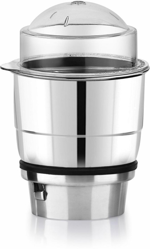 Saimix 120 Gm Steel Silver Base Metal Base Wati without Handle -500Ml Mixer Juicer Jar(500 ml)