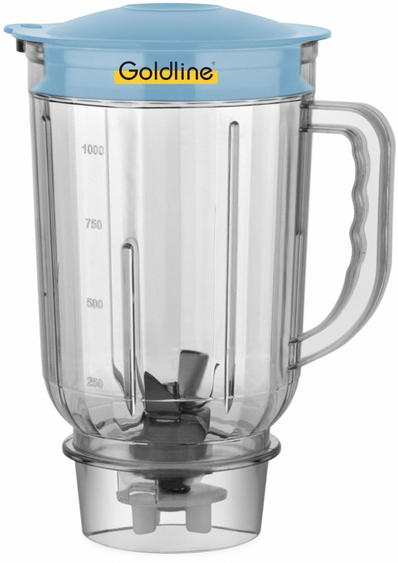 Goldline Crystal Juicer Jar – Compatible with 4-Teeth Coupler & Dual Locking System Mixer Juicer Jar(1000 ml)