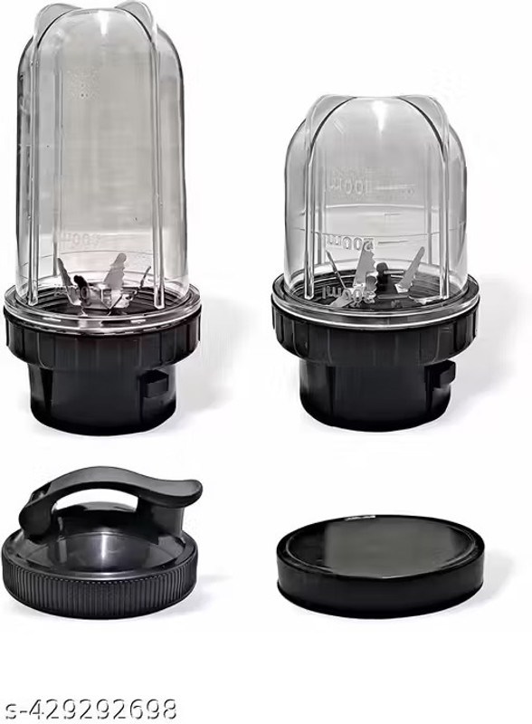 owo kitchen BULLET JAR Heavy Juicer Jar for Mixer Grinder Juicer Jar ABS Plastic Transparent Mixer Juicer Jar(850 ml)