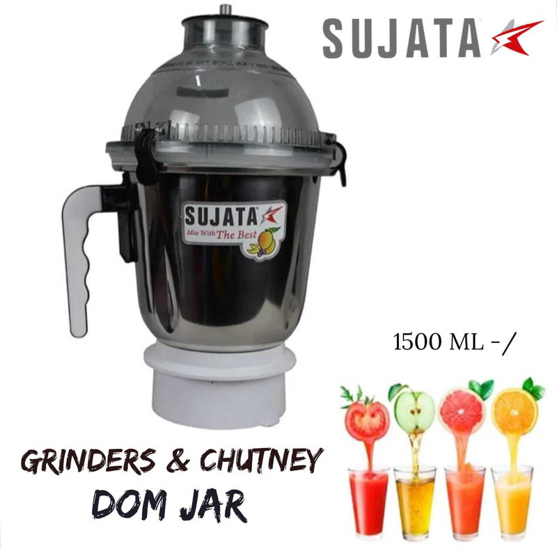 SUJATA ORG. Stainless Steel Jar & Mixer Chutney - Grinder & Heavy Duty Mixer Jar Mixer Juicer Jar(400 ml)