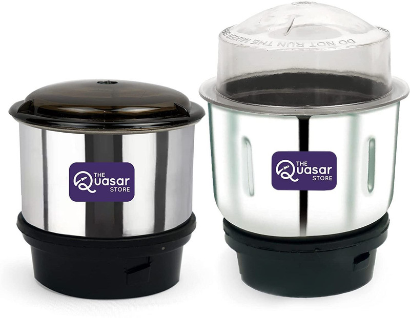 The Quasar Store Store Mini Chutney Jar Fit on 2 Lock & 4 Teeth Coupler Mixer Juicer Jar(180 ml)