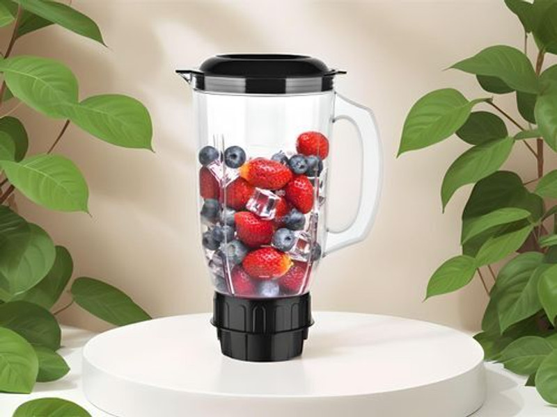 owo kitchen Juicer Jar for Mixer Grinder MGF22 Transparent Plastic Mixer Juicer Jar(1500 ml)