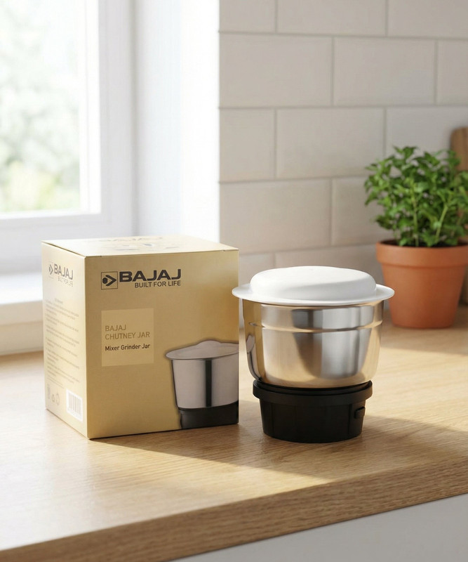 BAJAJ Compatible with 50+MR Mixer Grinder Models | Original Replacement Jar Mixer Juicer Jar(180 ml)