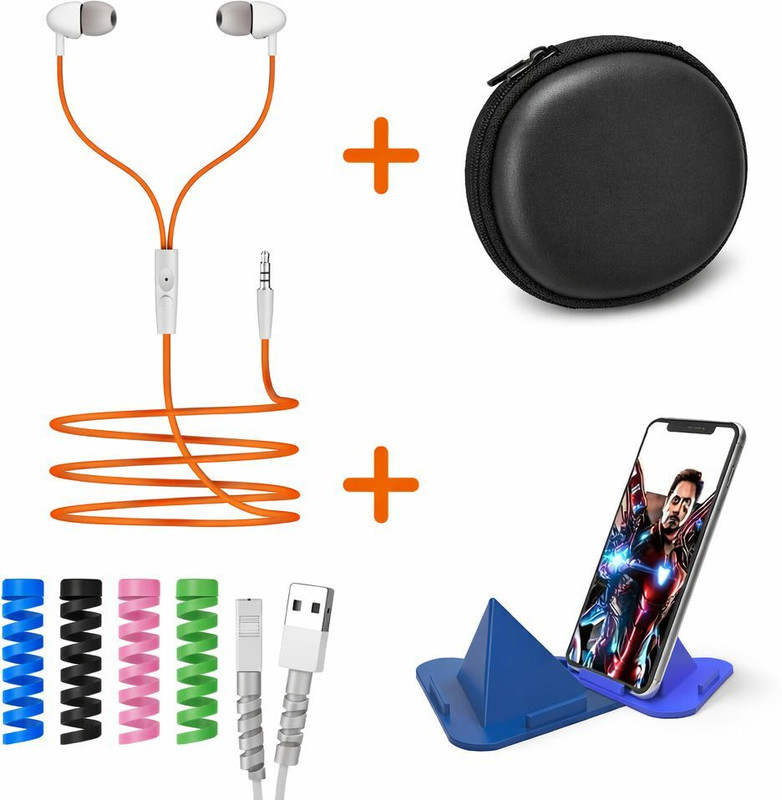 vanstraders Headphone Case Accessory Combo for Mobiles(Multicolor)