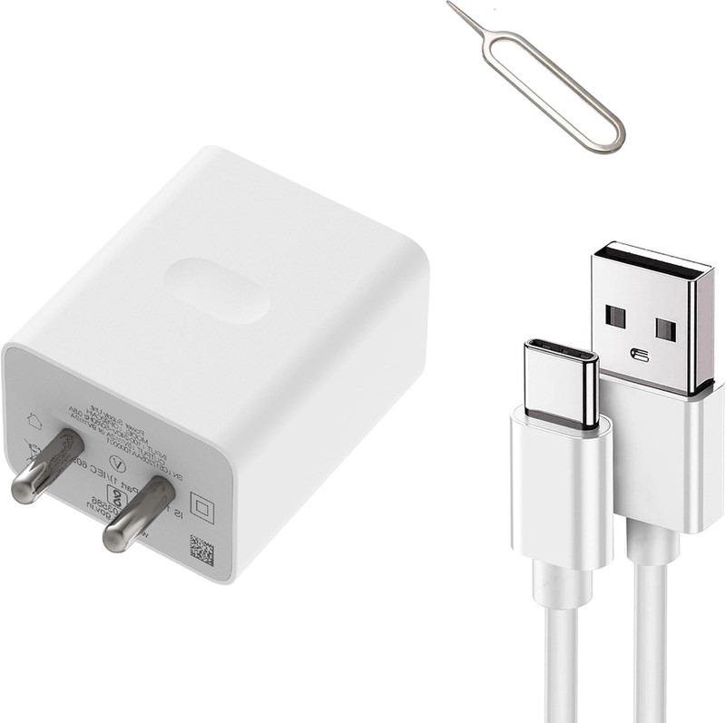 EYNK Wall Charger Accessory Combo for Realme 8 5g/ C35/ 8i/ 7i/ Narzo 50A/ 20/C25/ 6i /C17/C25s/50A Prime /9i 5g/ 30A(White)