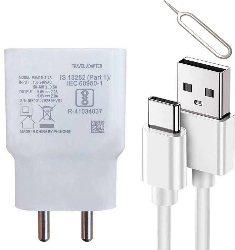 TROST Wall Charger Accessory Combo for iQOO Z6 Lite 5G & iQOO Z6 5G/ Vivo S1 Pro/T1 5g/ T1 x(White)