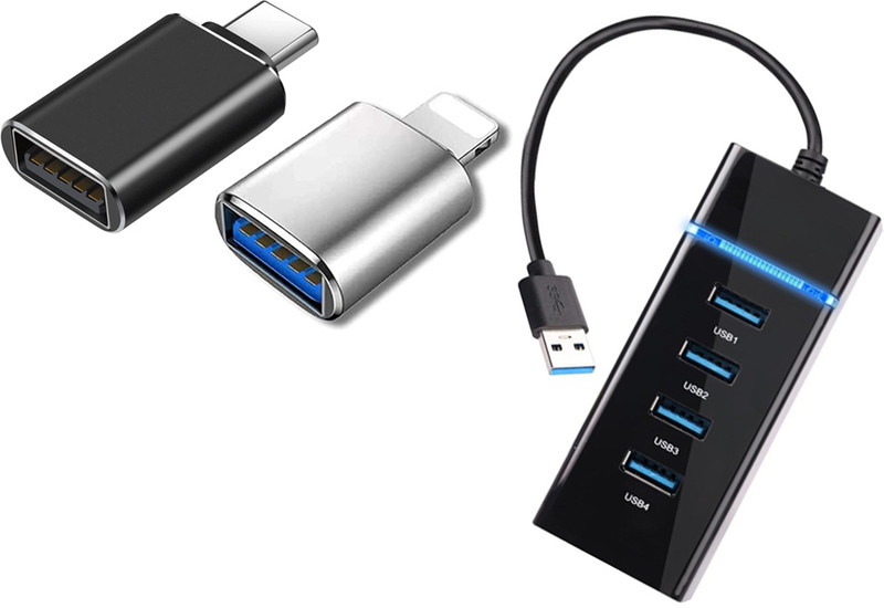 Orionis USB Gadget Accessory Combo for mobile(Multicolor)