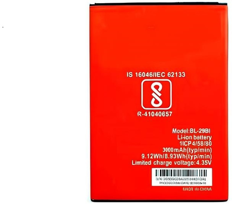 APTIVOS Mobile Battery For iTel A55/ S15/ A48 (3000mAh) BL-29BI