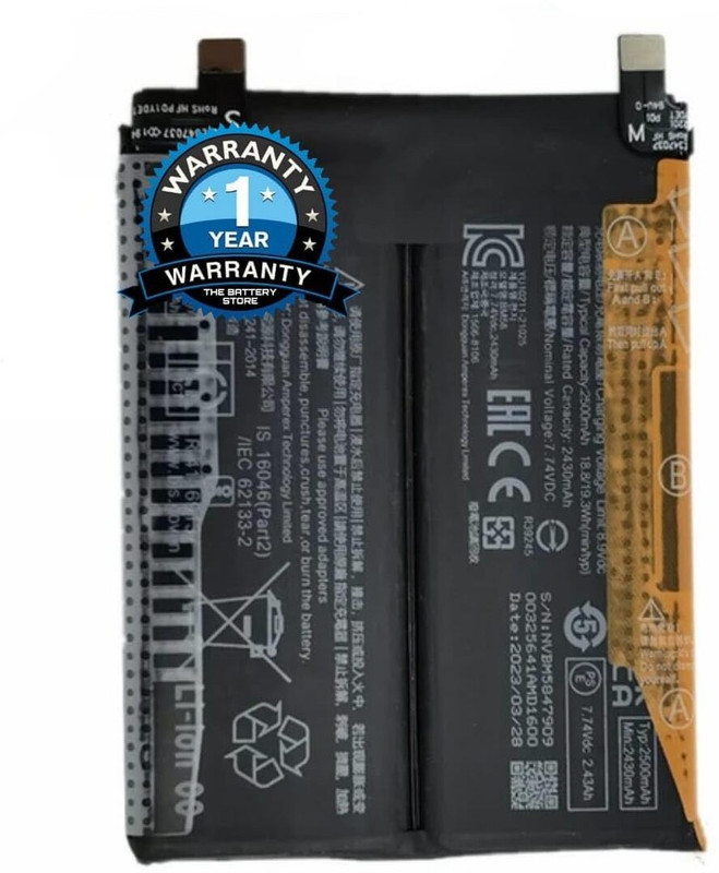 THE BATTERY STORE Mobile Battery For  Redmi Original BM58 Battery for Redmi 11T Pro 5G with 1 Year Warranty