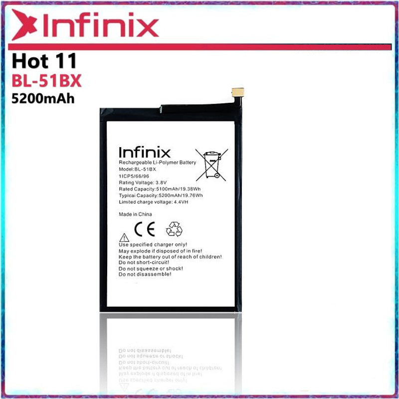 BKN Mobile Battery For  INFINIX BL-51BX Battery for Infinix Note 8 X692 /Note 8i X683 / Hot 10 - 5200mAh Battery