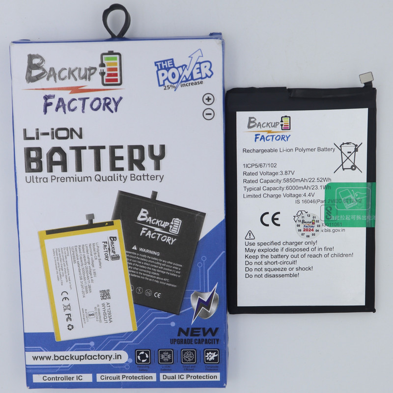 Backup Factory Mobile Battery For Infinix Hot 20 Play , X6825