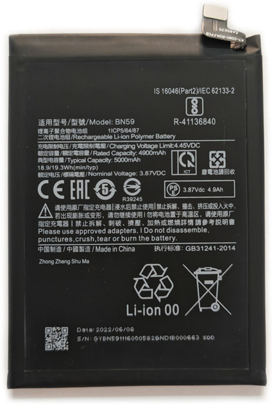 LIFON Mobile Battery For Xiaomi Redmi Note10 Note 10 Pro 4G 5000mAh