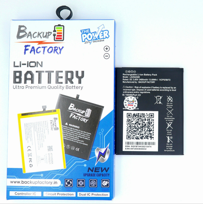 Backup Factory Mobile Battery For  Jio LS2542QW