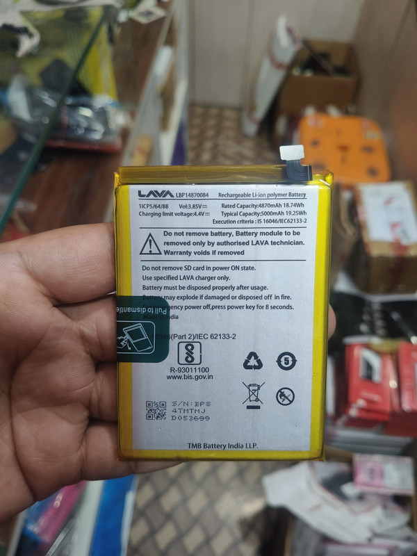 M/S MOBILE ZONE Mobile Battery For LAVA YUVA 2 PRO, BLAZE , BLAZE NXT LAVA YUVA 2 PRO