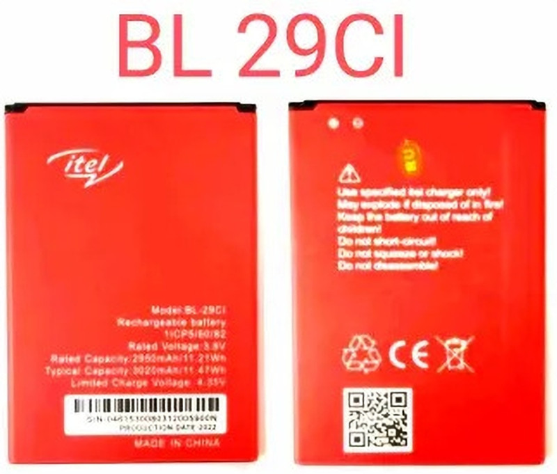 BKN Mobile Battery For  ITEL / itel ORIGNAL ITEL A25/A25 PRO/ A26 / A36 BL-29Ci BATTERY (3020 MAH)