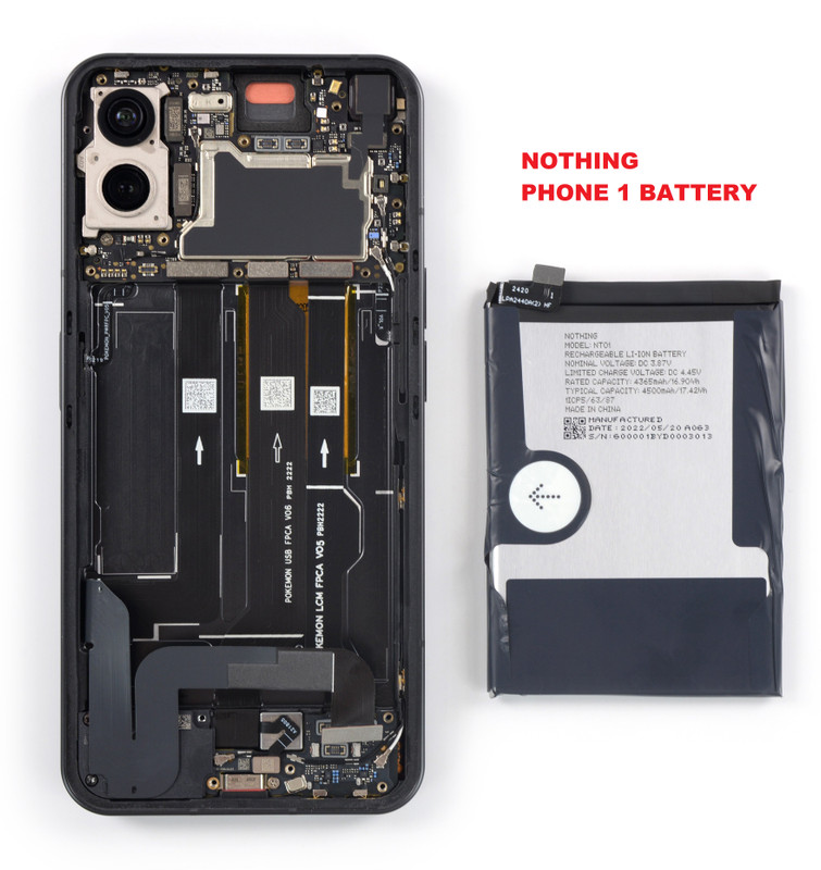 DVJ Mobile Battery For  CMF / NOTHING AUTHENTIC Original Battery [NT01] Battery for Nothing Phone (1) MODEL -NT01