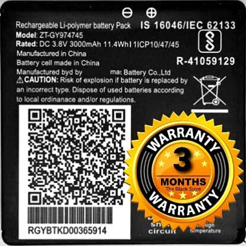 Lynacz Original Mobile Battery For LYF LYF ZT-GY474595 jio original battery JMR815