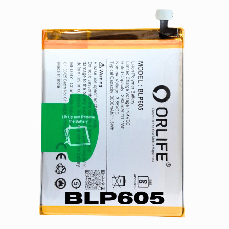 orlife Mobile Battery For Oppo A33-2015 (F1, F1F, F1W, F1FW) BLP605 (1 Year Replacement Warranty)