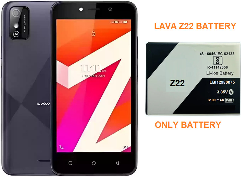 BKN Mobile Battery For LAVA LAVA BATTERY LBI12980075 BATTERY FOR LAVA Z21 / Z22 (BOTH SAME MODEL BATTERY)